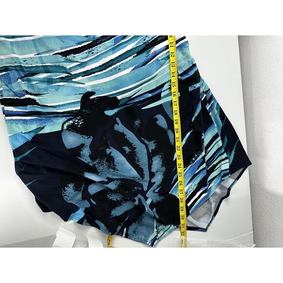 Clara Sun Woo Tunic Top Womens 3X Abstract Print Asymmetrical Made in USA - Picture 11 of 12